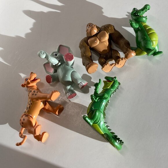 Rainforest Cafe Action Figure Lot of 5 Animals 3.5" Tall 2000 Jaguar Gorilla - Picture 8 of 16